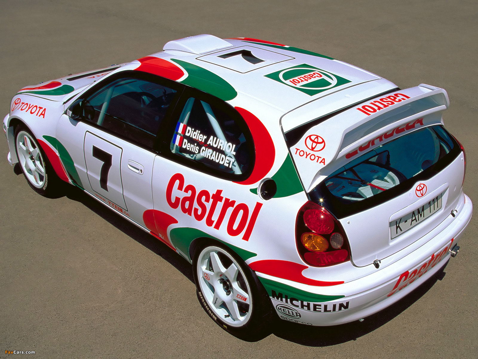 Pictures of Toyota Corolla Compact WRC (AE111) 1997–99 (1600 x 1200)