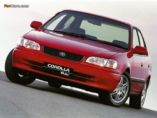 Pictures of Toyota Corolla RSi ZA-spec 1997–2000 (640 x 480)