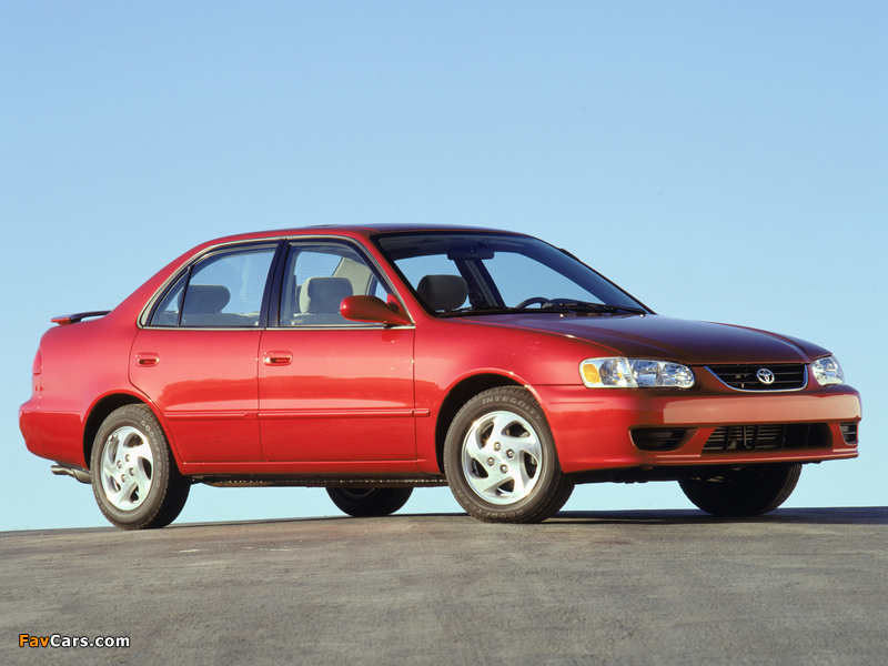 Pictures of Toyota Corolla S Sedan US-spec 2001–02 (800 x 600)