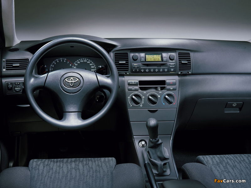 Pictures of Toyota Corolla Sedan 2001–04 (800 x 600)