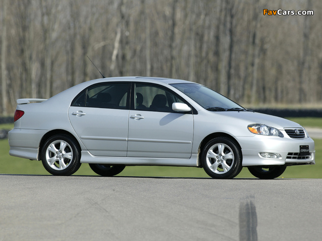 Pictures of Toyota Corolla XRS US-spec 2002–08 (640 x 480)