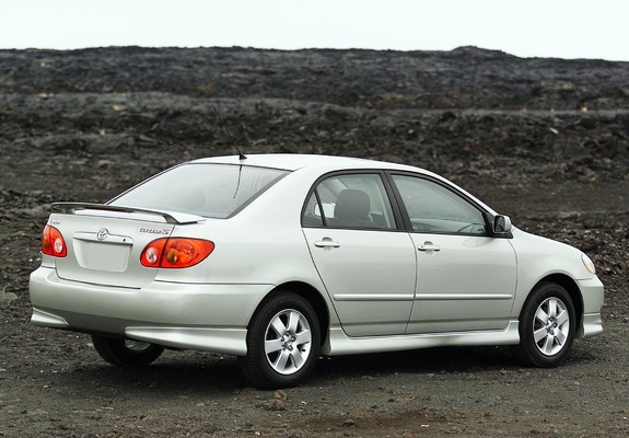 Pictures of Toyota Corolla S US-spec 2002–08