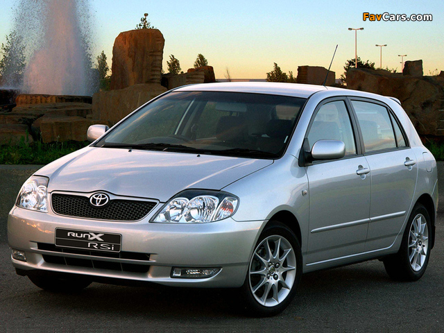 Pictures of Toyota Corolla RunX RSi ZA-spec 2002–04 (640 x 480)