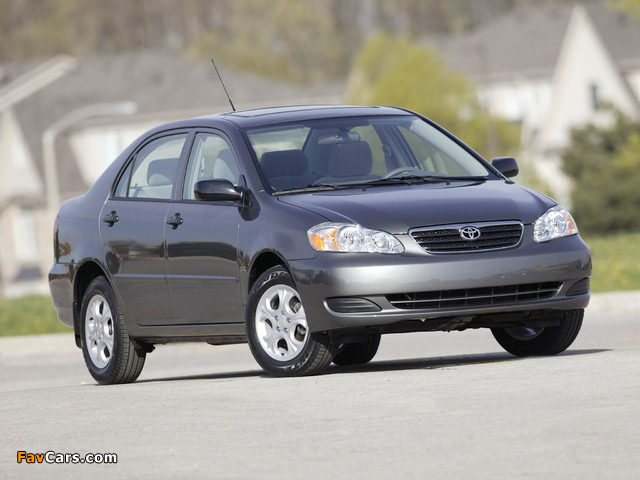 Pictures of Toyota Corolla US-spec 2002–08 (640 x 480)