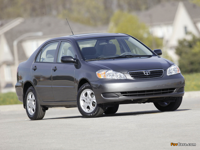 Pictures of Toyota Corolla US-spec 2002–08 (800 x 600)