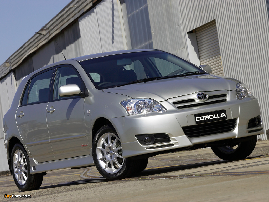 Pictures of Toyota Corolla Sportivo 5-door 2004–07 (1024 x 768)