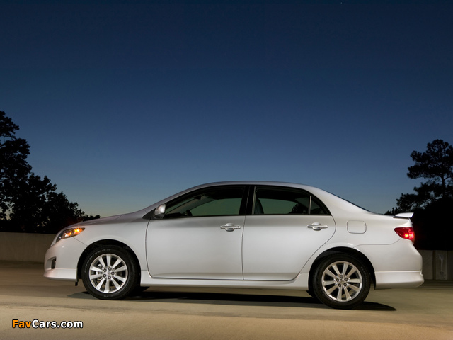 Pictures of Toyota Corolla S US-spec 2008–10 (640 x 480)