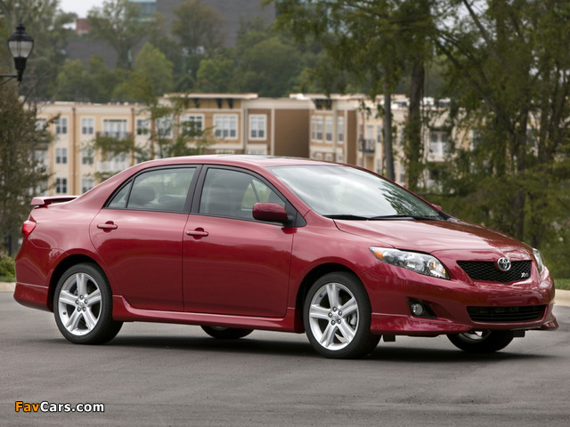 Pictures of Toyota Corolla XRS US-spec 2008–10 (640 x 480)