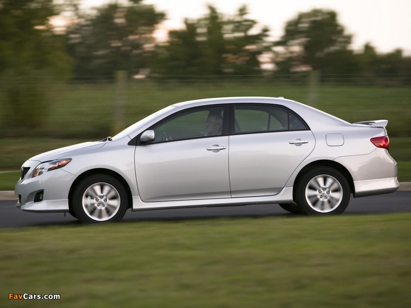 Pictures of Toyota Corolla S US-spec 2008–10 (800 x 600)