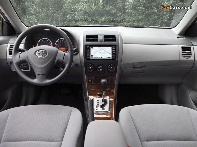 Pictures of Toyota Corolla XLE US-spec 2008–10 (640 x 480)