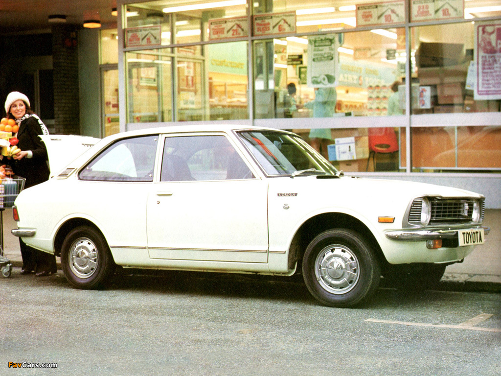 Toyota Corolla 2-door Sedan (KE26) 1970–74 wallpapers (1024 x 768)