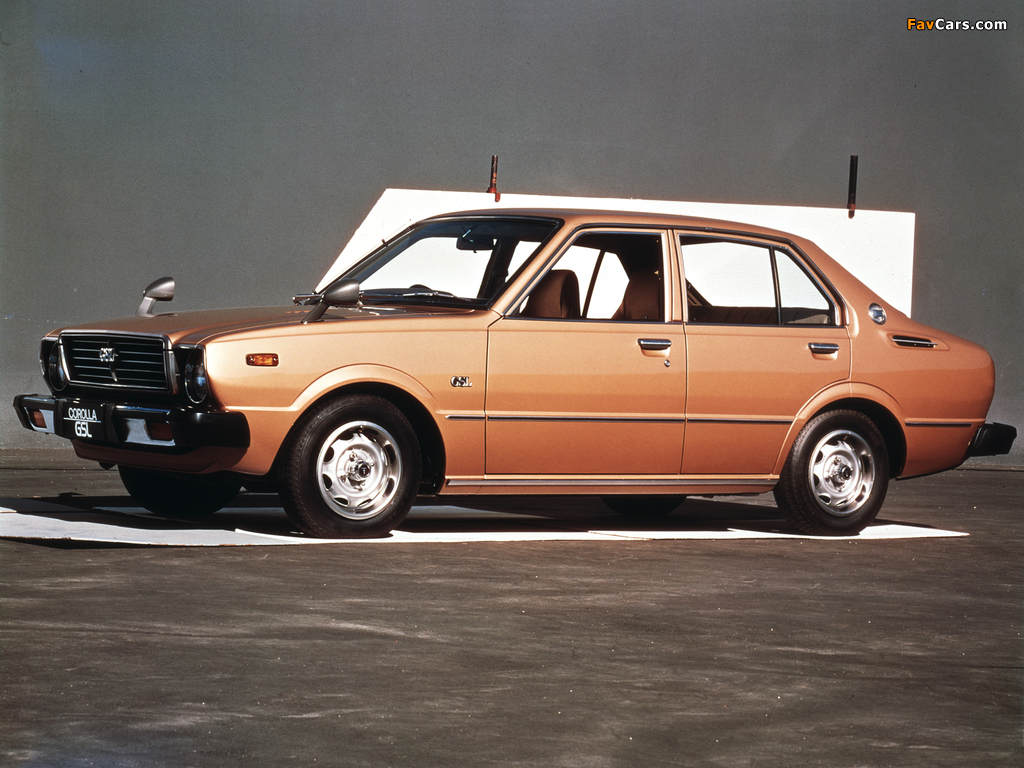 Toyota Corolla 4-door Sedan (E31) 1974–79 wallpapers (1024 x 768)