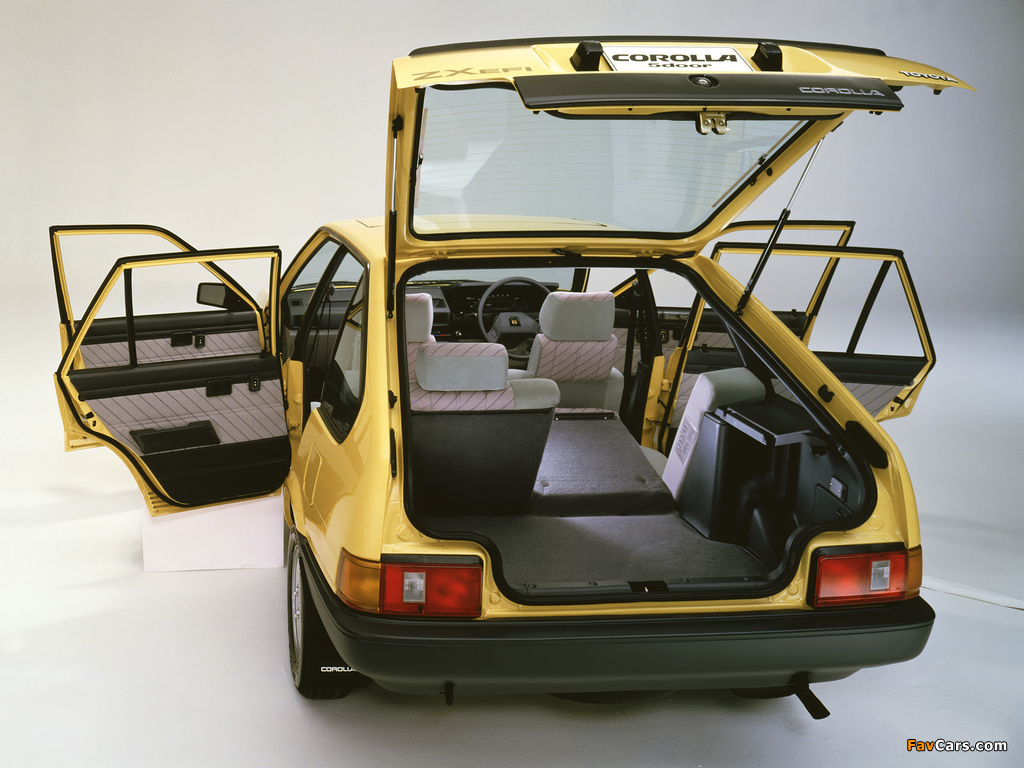 Toyota Corolla 5-door ZX (AE80/AE81) 1983–85 photos (1024 x 768)