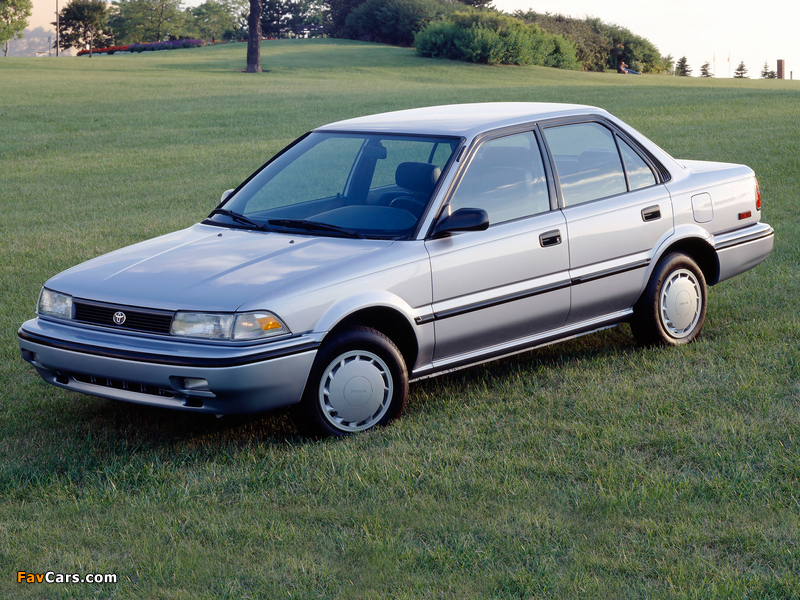 Toyota Corolla Sedan LE US-spec 1987–91 photos (800 x 600)