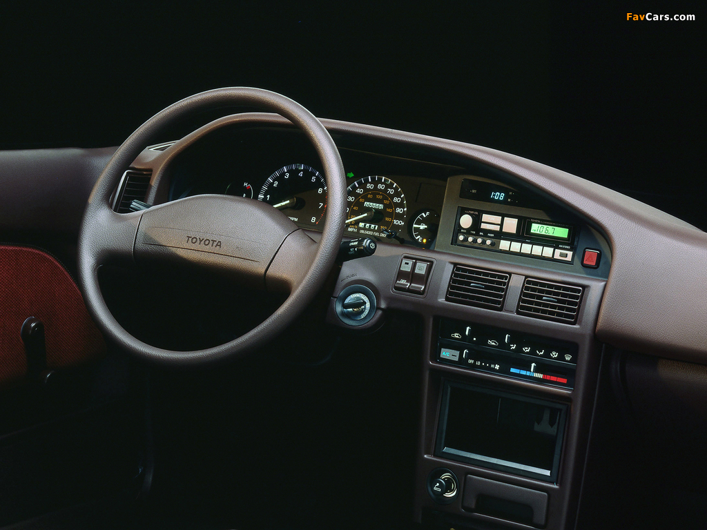 Toyota Corolla Sedan LE US-spec 1987–91 photos (1024 x 768)