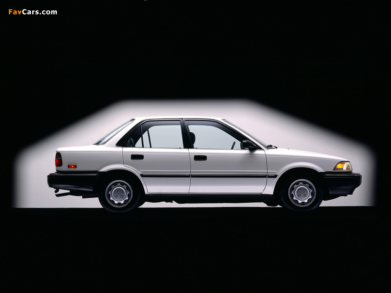 Toyota Corolla Sedan Deluxe US-spec 1987–91 pictures (800 x 600)