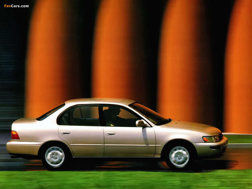 Toyota Corolla Sedan US-spec 1992–96 photos (1024 x 768)