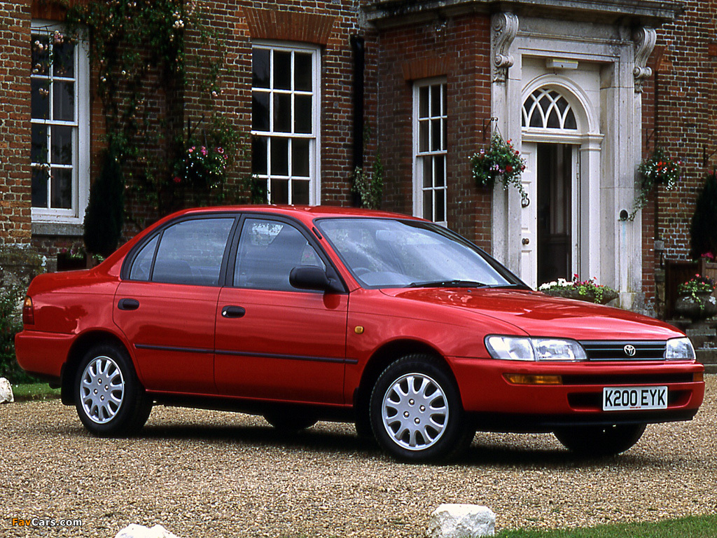 Toyota Corolla UK-spec 1992–97 pictures (1024 x 768)