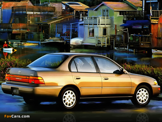 Toyota Corolla Sedan US-spec 1992–96 wallpapers (640 x 480)
