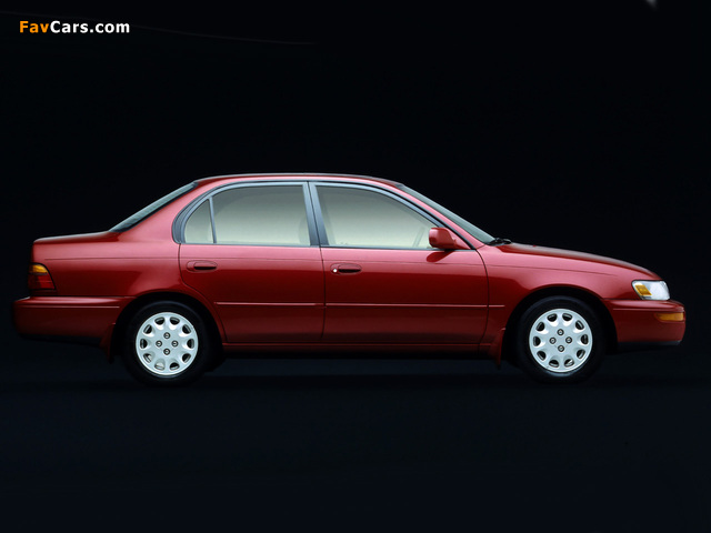 Toyota Corolla Sedan US-spec 1992–96 wallpapers (640 x 480)