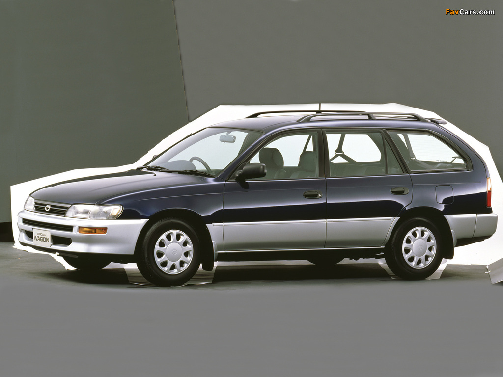 Toyota Corolla Touring Wagon JP-spec 1992–97 wallpapers (1024 x 768)