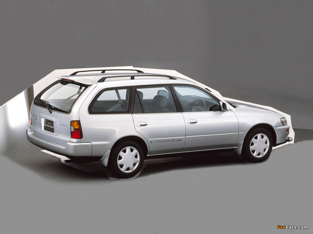 Toyota Corolla Touring Wagon JP-spec 1992–97 wallpapers (1024 x 768)
