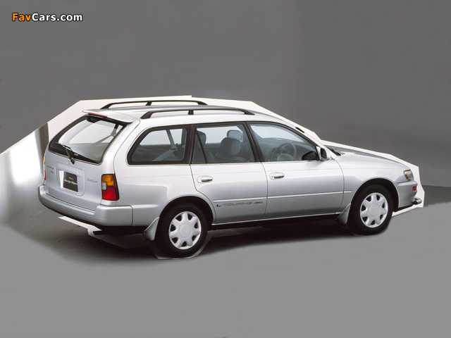 Toyota Corolla Touring Wagon JP-spec 1992–97 wallpapers (640 x 480)