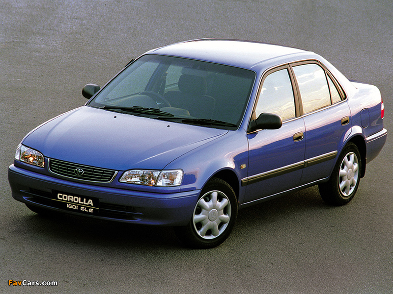 Toyota Corolla GLE Sedan ZA-spec 1995–2000 photos (800 x 600)