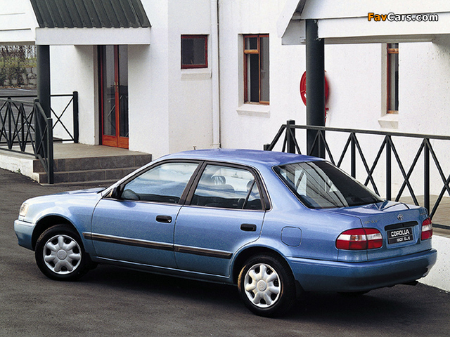 Toyota Corolla GLE Sedan ZA-spec 1995–2000 pictures (640 x 480)