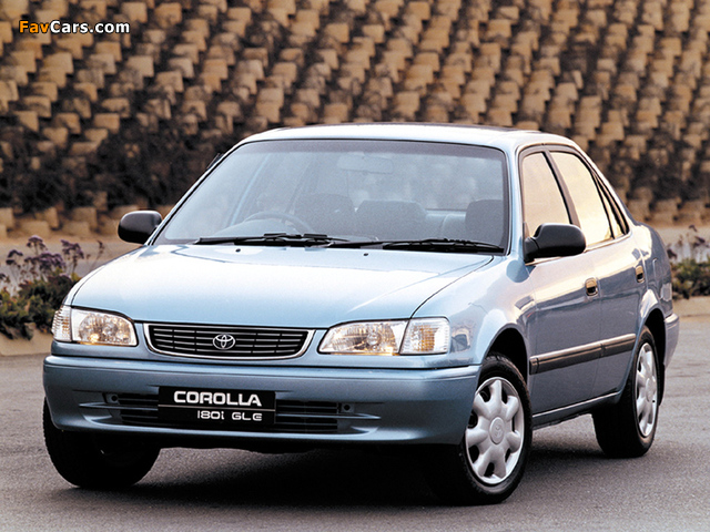 Toyota Corolla GLE Sedan ZA-spec 1995–2000 wallpapers (640 x 480)