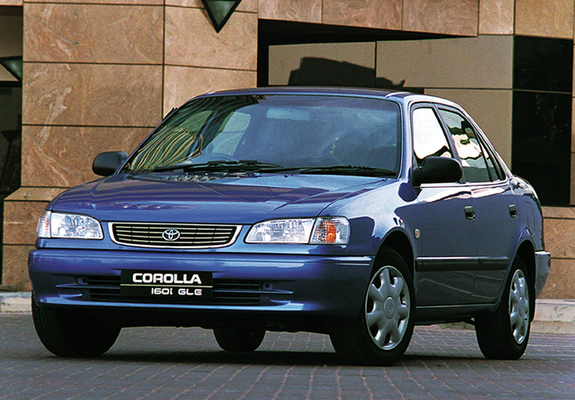 Toyota Corolla GLE Sedan ZA-spec 1995–2000 wallpapers