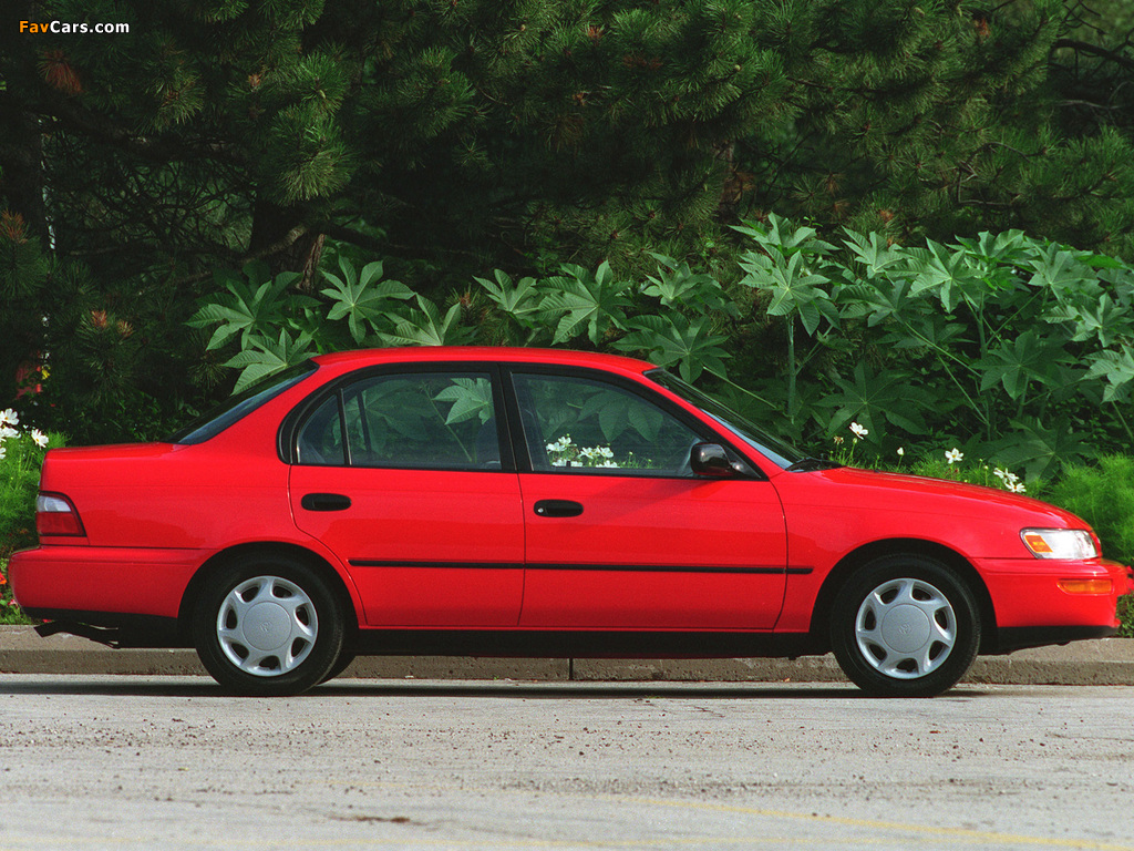 Toyota Corolla Sedan US-spec 1996–97 images (1024 x 768)