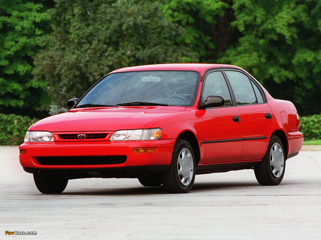Toyota Corolla Sedan US-spec 1996–97 images (1024 x 768)