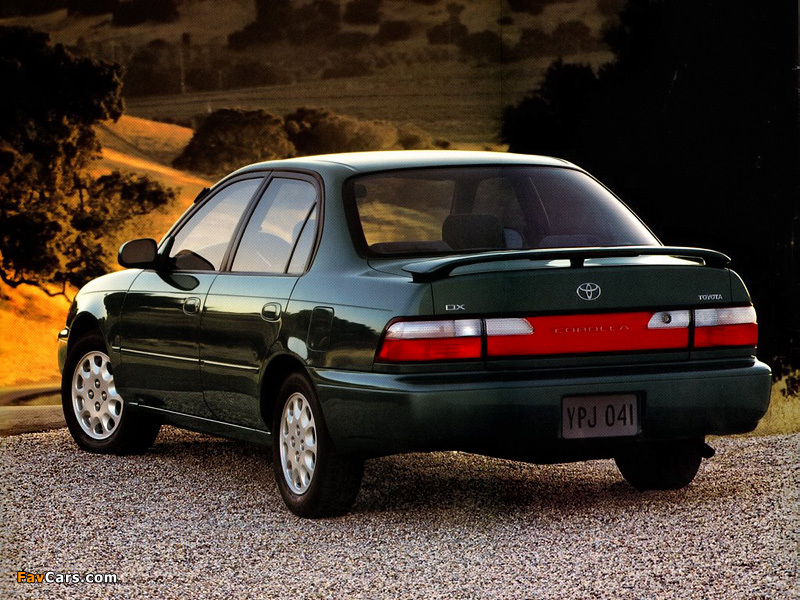 Toyota Corolla Sedan US-spec 1996–97 photos (800 x 600)