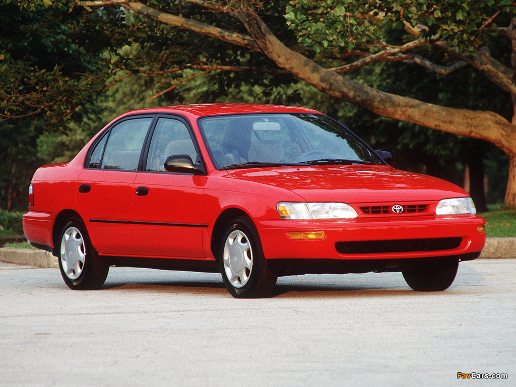 Toyota Corolla Sedan US-spec 1996–97 pictures (1024 x 768)