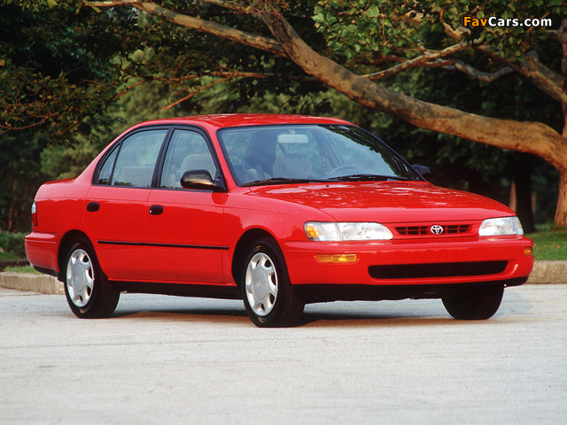 Toyota Corolla Sedan US-spec 1996–97 pictures (640 x 480)
