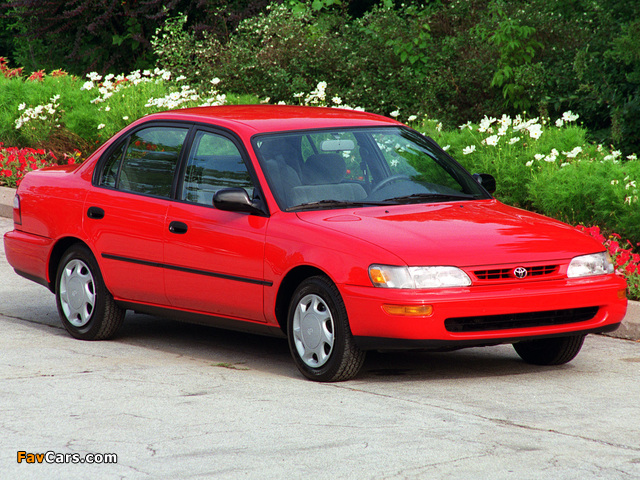 Toyota Corolla Sedan US-spec 1996–97 wallpapers (640 x 480)