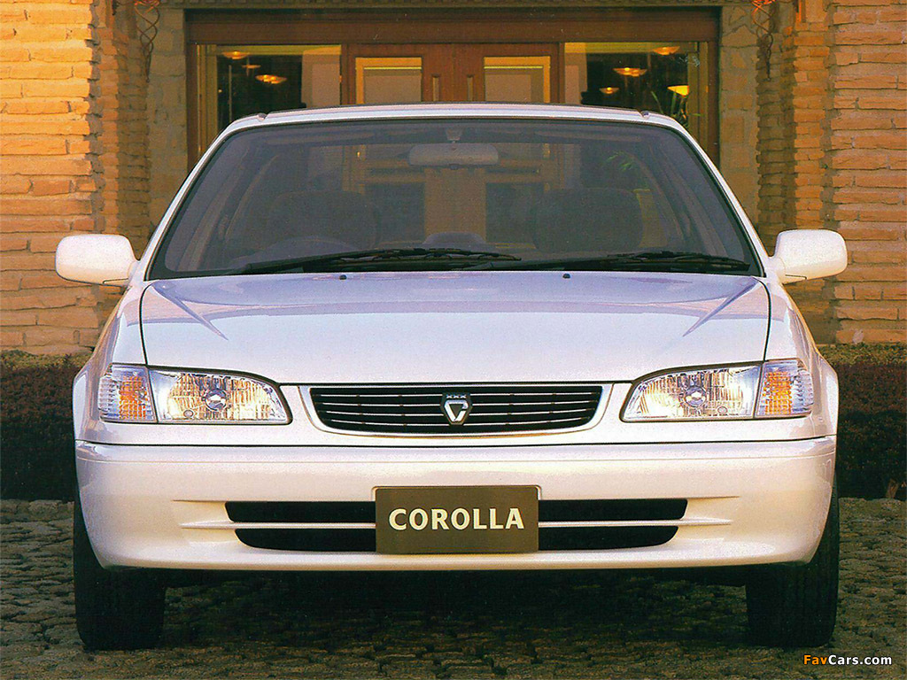 Toyota Corolla Sedan JP-spec 1997–2000 photos (1024 x 768)