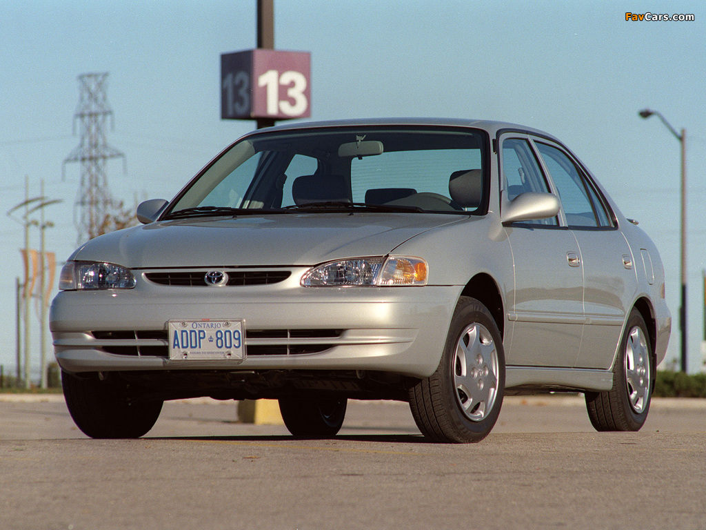 Toyota Corolla Sedan US-spec 1999–2000 images (1024 x 768)