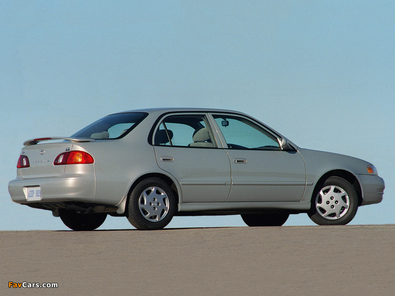 Toyota Corolla Sedan US-spec 1999–2000 photos (800 x 600)