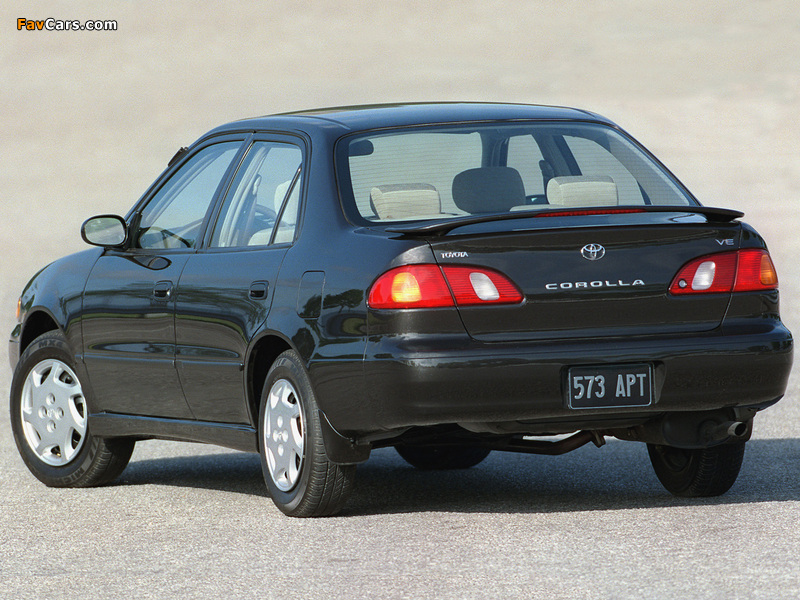 Toyota Corolla Sedan US-spec 1999–2000 photos (800 x 600)