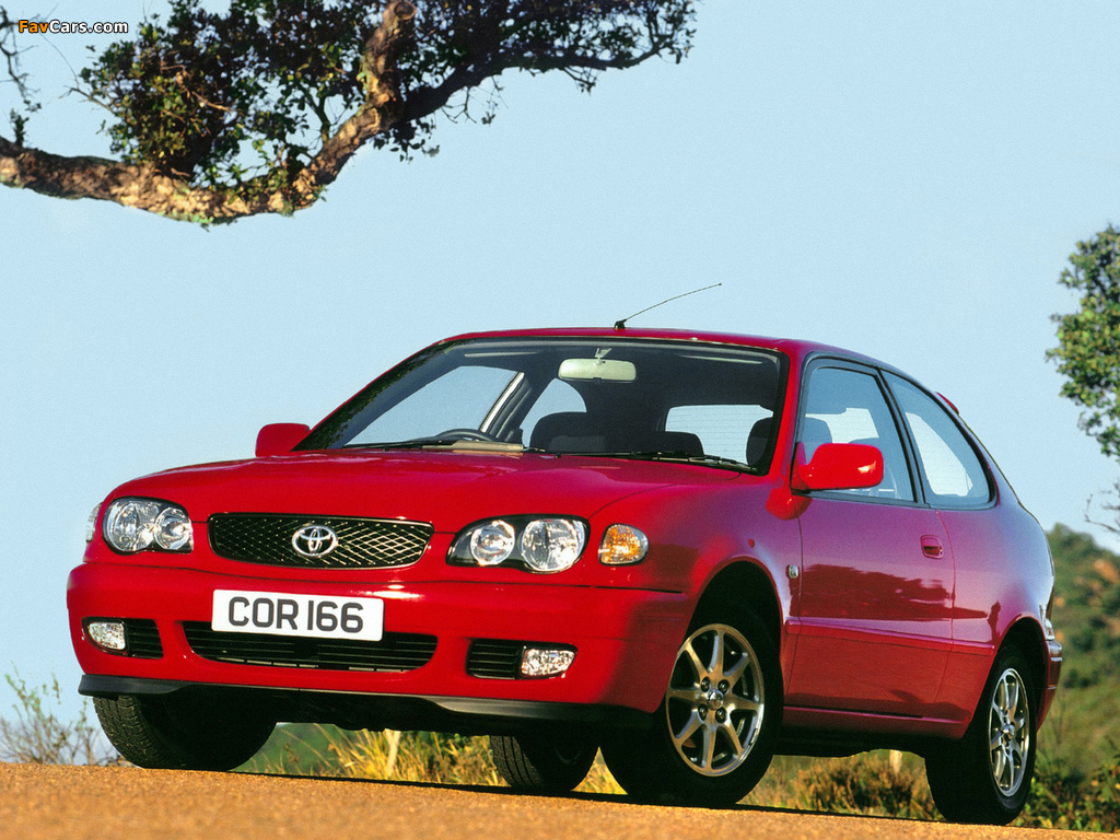 Toyota Corolla 3-door UK-spec 1999–2001 pictures (1024 x 768)