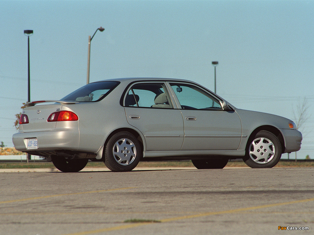 Toyota Corolla Sedan US-spec 1999–2000 wallpapers (1024 x 768)