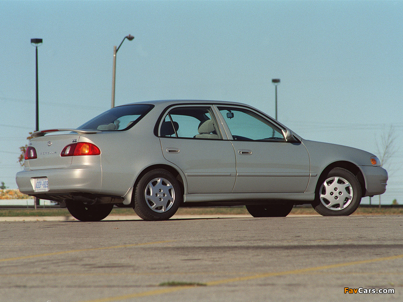 Toyota Corolla Sedan US-spec 1999–2000 wallpapers (800 x 600)