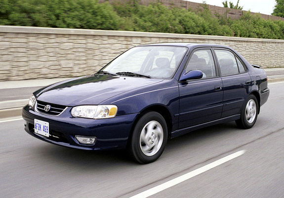 Toyota Corolla S Sedan US-spec 2001–02 images