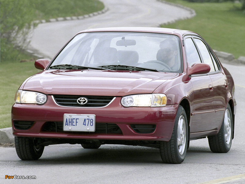 Toyota Corolla Sedan US-spec 2001–02 images (800 x 600)