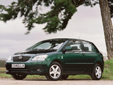 Toyota Corolla 3-door UK-spec 2001–04 images