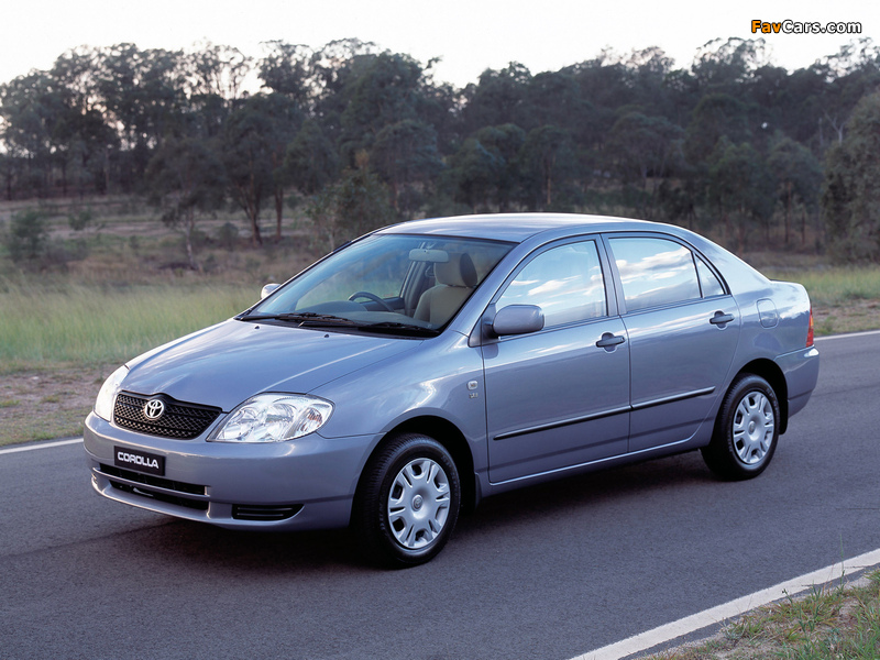 Toyota Corolla Ascent Sedan 2001–04 photos (800 x 600)
