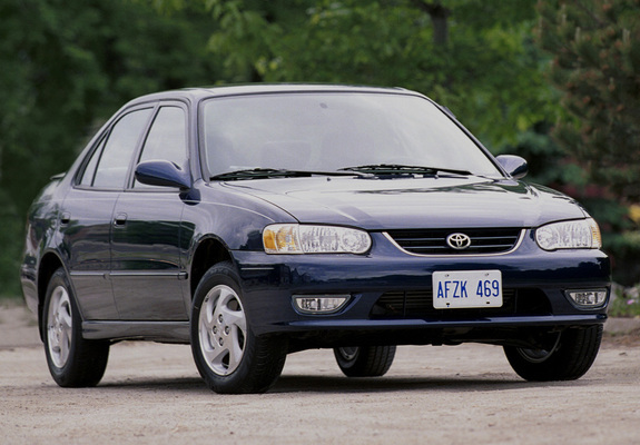 Toyota Corolla S Sedan US-spec 2001–02 pictures