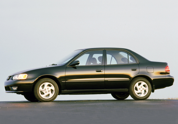 Toyota Corolla Sedan US-spec 2001–02 pictures
